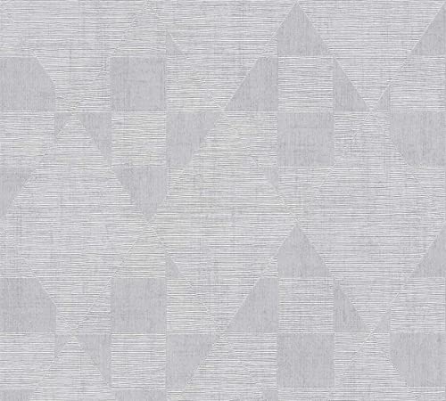 Livingwalls 381961 Moderne Design Tapete Silber Grau Geometrisch Muster Vliestapete 10,05x0,53m Made in Germany Livingwalls 381961 Moderne Design Tapete Silber Grau Geometrisch Muster Vliestapete 10,05x0,53m Made in Germany von Livingwalls