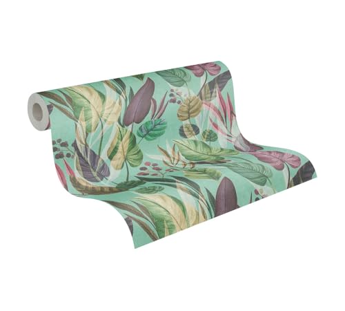 Livingwalls Anna D'Andrea Vliestapete Floral 10,05 m x 0,53 m - Blau, Grün, Lila, Grau - Tapete Blätter - 782194 Livingwalls Anna D'Andrea Vliestapete Floral 10,05 m x 0,53 m - Blau, Grün, Lila, Grau - Tapete Blätter - 782194 von Livingwalls