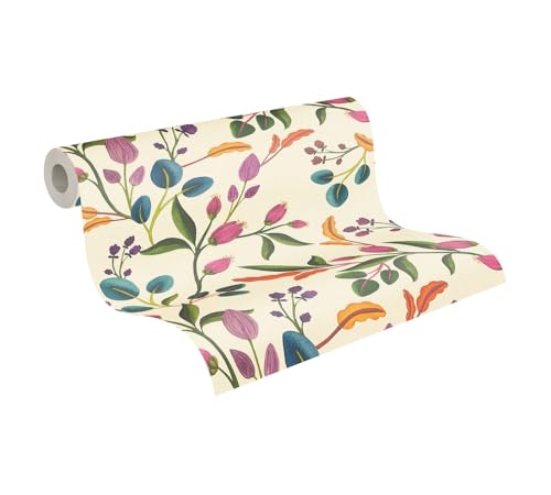 Livingwalls Anna D'Andrea Vliestapete Floral 10,05 m x 0,53 m - Creme, Grün, Lila, Blau - Tapete glatt - 782111 Livingwalls Anna D'Andrea Vliestapete Floral 10,05 m x 0,53 m - Creme, Grün, Lila, Blau - Tapete glatt - 782111 von Livingwalls