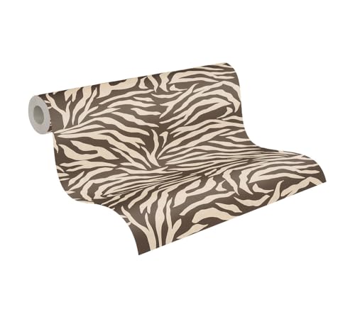 Livingwalls Anna D'Andrea Vliestapete Tiertapete 10,05 m x 0,53 m - Braun, Creme - Tapete Zebra - 782172 Livingwalls Anna D'Andrea Vliestapete Tiertapete 10,05 m x 0,53 m - Braun, Creme - Tapete Zebra - 782172 von Livingwalls