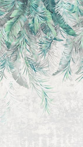 Livingwalls Fototapete Dschungel in Grau, Grün, Blau - hochwertige Vliestapete 398191 mit Motiv auf 1,59 m x 2,80 m - Made in Germany Livingwalls Fototapete Dschungel in Grau, Grün, Blau - hochwertige Vliestapete 398191 mit Motiv auf 1,59 m x 2,80 m - Made in Germany von Livingwalls