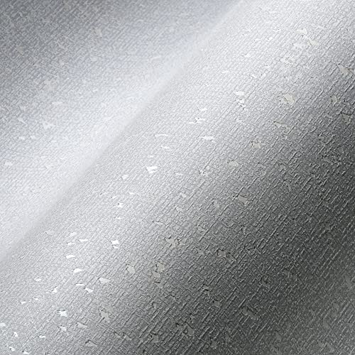 A.S. Création Livingwalls My Home My Spa Tapete Design Grau Weiß Glänzend 387022 Vliestapete Wohnzimmer 10,05x0,53m Made in Germany, Grau, Weiß, 10,05m x 0,53m von A.S. Création