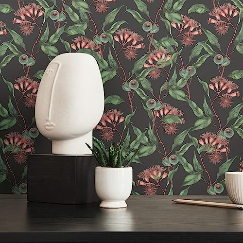 Tapete Schwarz Grün - Tapete Wohnzimmer Schlafzimmer 394301 - Vliestapete Dschungel - 10,05 m x 0,53 m für 5,33m² - Made in Germany von Livingwalls