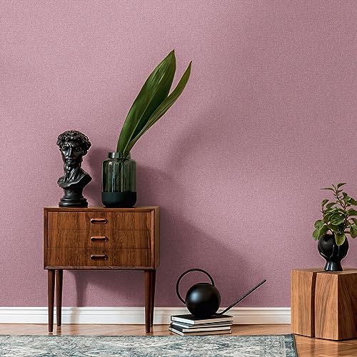 Unitapete Violett Pink - Livingwalls Famous Garden 393539 - Vliestapete - 10,05 m x 0,53 m - Made in Germany von Livingwalls