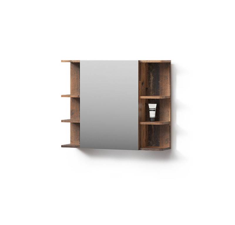 Livinity® Badezimmerspiegelschrank Fucino, Antikholz/Antikholz, 79.6 x 64 cm von Livinity®