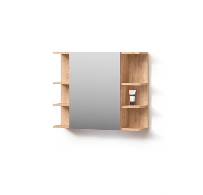 Livinity® Badezimmerspiegelschrank Fucino, Eiche/Eiche, 79.6 x 64 cm von Livinity®