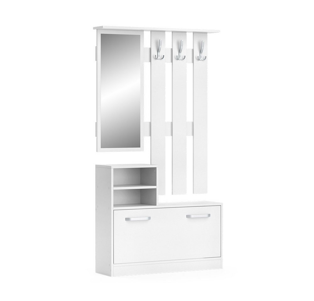 Livinity® Garderobe Dielengarderobe Cinderella Weiß (Spar-Set) von Livinity®