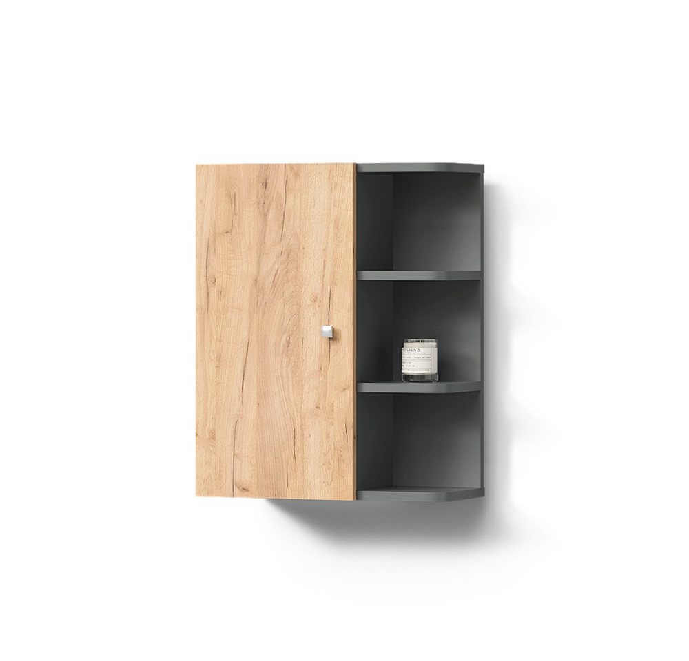 Livinity® Hängeschrank Fucino, Anthrazit/Goldkraft Eiche, 47.2 x 59.2 cm von Livinity®