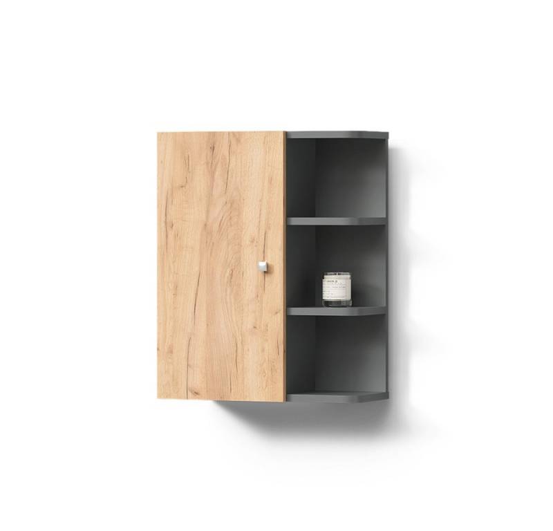 Livinity® Hängeschrank Fucino, Anthrazit/Goldkraft Eiche, 47.2 x 59.2 cm von Livinity®