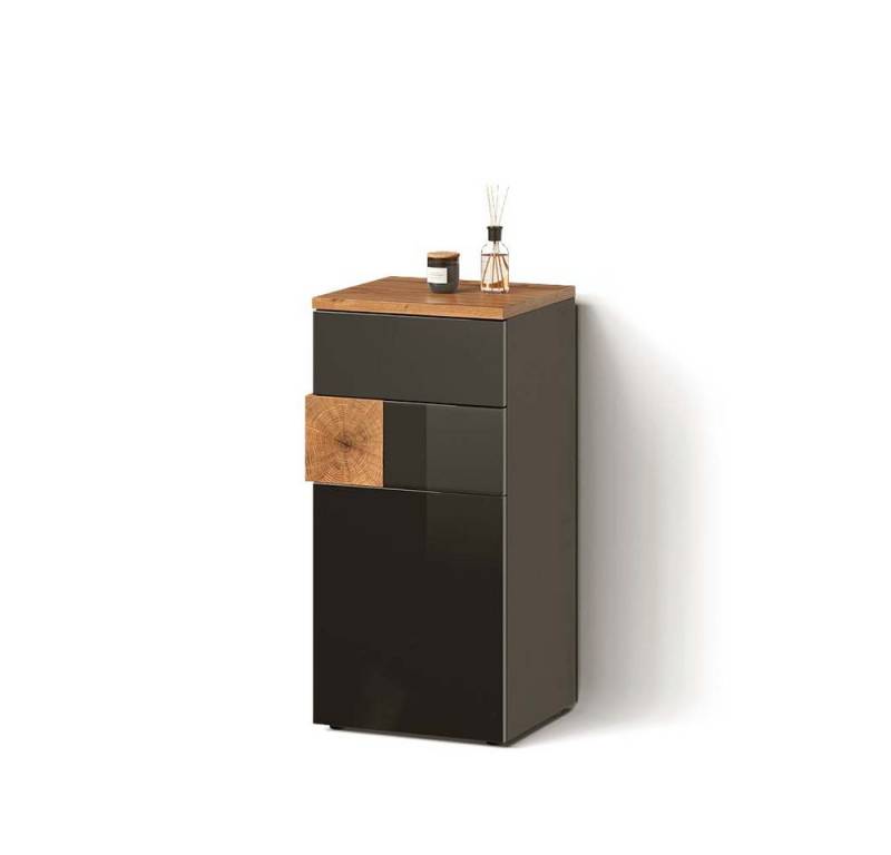 Livinity® Midischrank Tanaro, Anthrazit/Anthrazit, 40 x 84 cm von Livinity®
