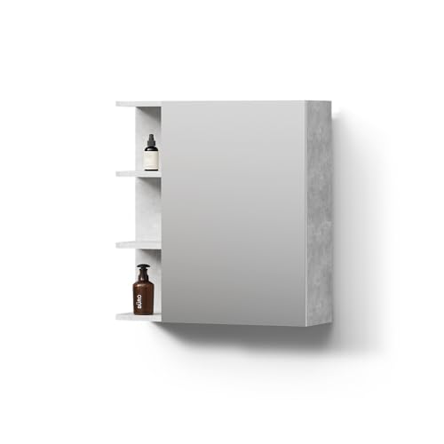 Livinity Badspiegelschrank Fucino, Beton, 62 x 64 cm Livinity Badspiegelschrank Fucino, Beton, 62 x 64 cm von Livinity