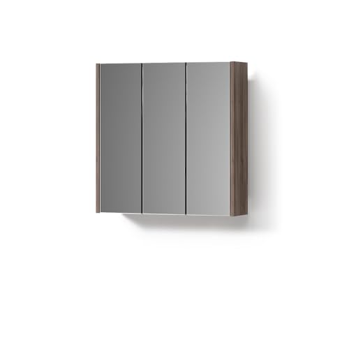 Livinity Badspiegelschrank Savuto, Anthrazit Hochglanz, 67.4 x 68 cm von Livinity