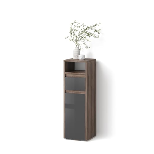 Livinity Midischrank Savuto, Anthrazit Hochglanz, 30.2 x 96.3 cm von Livinity