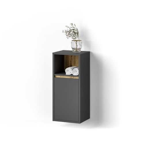 Livinity Midischrank Vomano, Anthrazit, 38 x 80 cm von Livinity