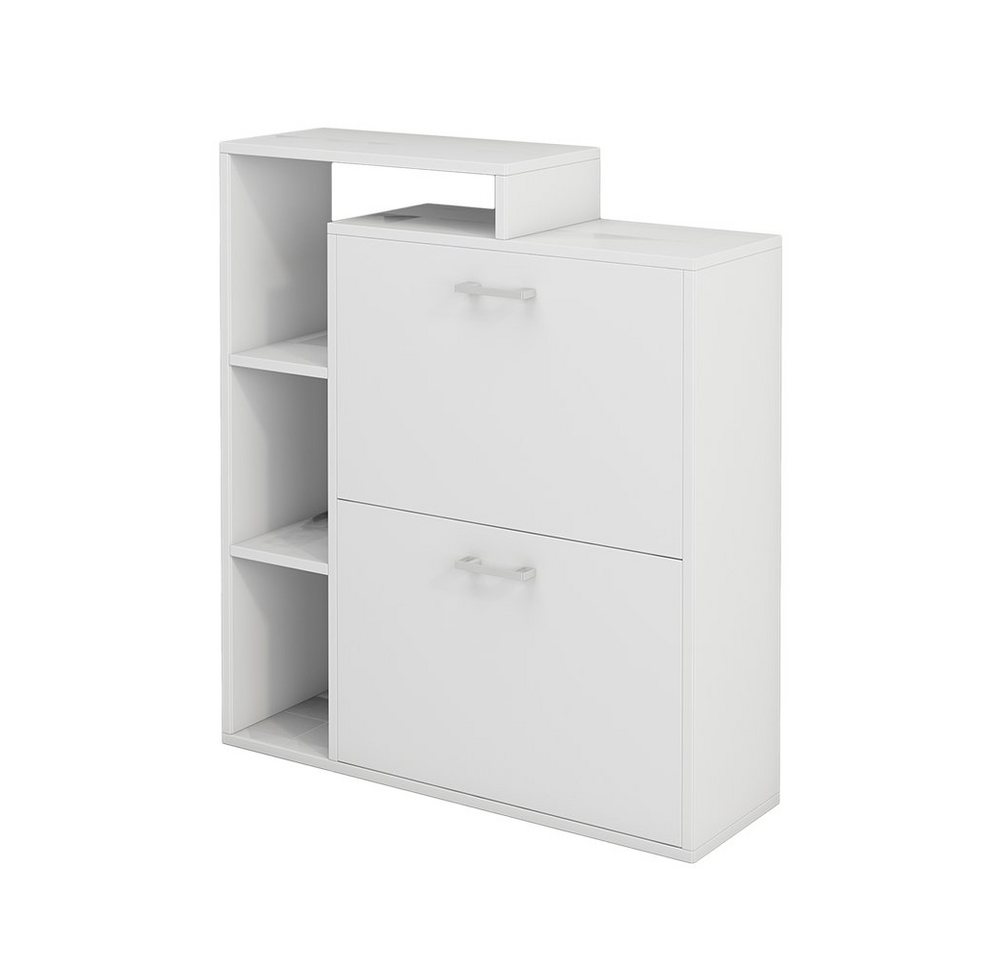 Vicco Schuhkipper Tobias, Weiß/Weiß, 80 x 90 cm, mit Kippfächern Vicco Schuhkipper Tobias, Weiß/Weiß, 80 x 90 cm, mit Kippfächern von Vicco