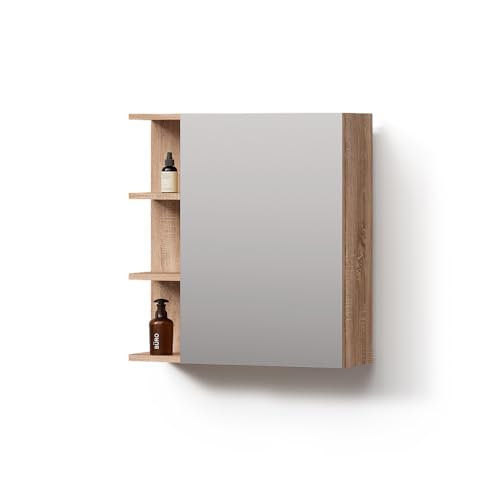 Livinity Spiegelschrank Fucino, Sonoma, 62 x 64 cm Livinity Spiegelschrank Fucino, Sonoma, 62 x 64 cm von Livinity