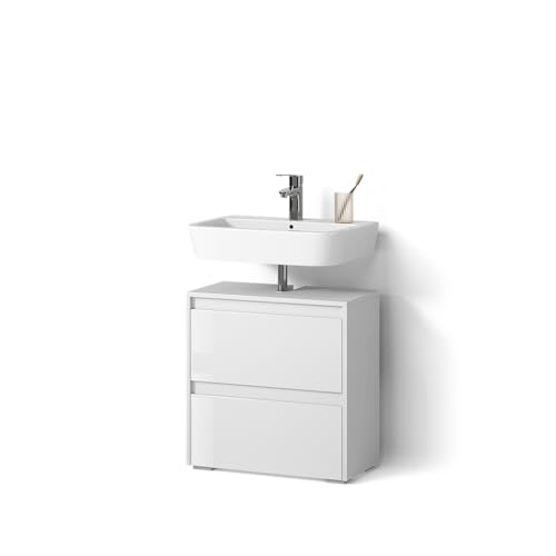 Livinity Waschbeckenunterschrank Savuto, Weiß, 60.2 x 62.1 cm von Livinity