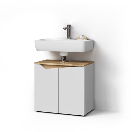 Livinity Waschbeckenunterschrank Timavo, Weiß, 60 x 57.5 cm mit 2 Türen Livinity Waschbeckenunterschrank Timavo, Weiß, 60 x 57.5 cm mit 2 Türen von Livinity