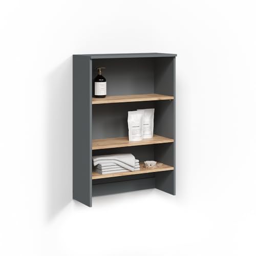 Livinity Waschmaschinenschrank Paolina, Anthrazit/Goldkraft Eiche, 68 x 100.4 cm mit offenen Regalen Livinity Waschmaschinenschrank Paolina, Anthrazit/Goldkraft Eiche, 68 x 100.4 cm mit offenen Regalen von Livinity