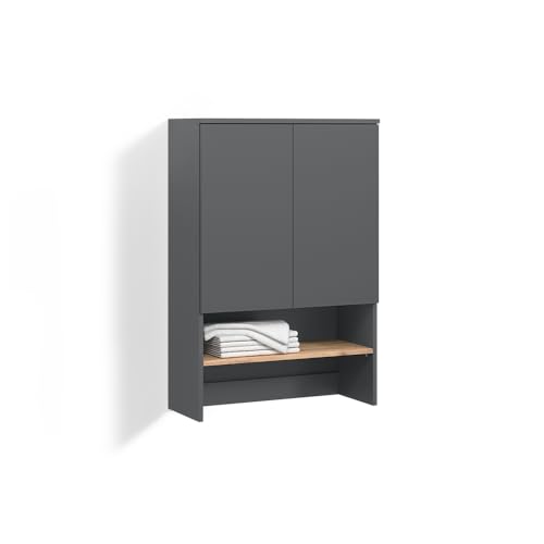 Livinity Waschmaschinenschrank Paolina, Anthrazit/Goldkraft Eiche, 68 x 100.4 cm von Livinity