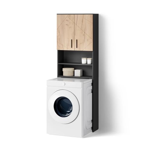 Livinity Waschmaschinenschrank Ronco, Goldkraft Eiche/Anthrazit, 64 x 190.5 cm Livinity Waschmaschinenschrank Ronco, Goldkraft Eiche/Anthrazit, 64 x 190.5 cm von Livinity
