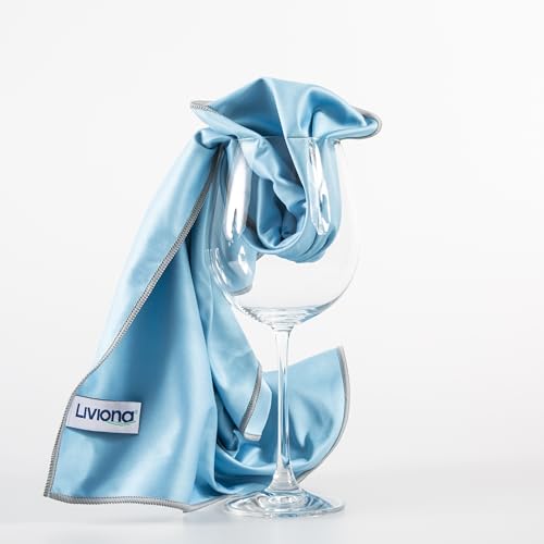 Liviona 2er Set Polarglanz Mikrofaser Glaspoliertücher – Spiegeltuch - Hochwertige Poliertücher für Hochglanzflächen, Spiegel, Gläser reinigt Streifen- und Fusselfrei (2 Stück Packung ca. 40x60 Liviona 2er Set Polarglanz Mikrofaser Glaspoliertücher – Spiegeltuch - Hochwertige Poliertücher für Hochglanzflächen, Spiegel, Gläser reinigt Streifen- und Fusselfrei (2 Stück Packung ca. 40x60 von Liviona
