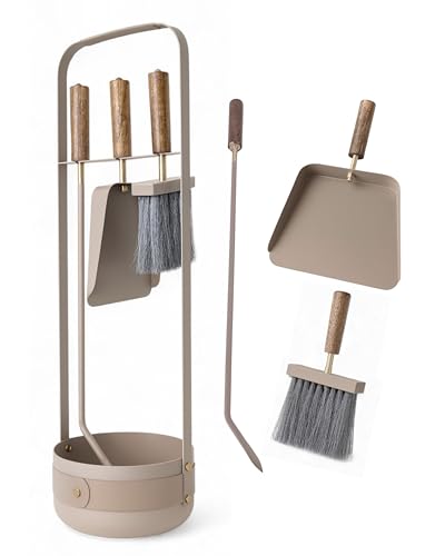 LIVLIG Kaminbesteck Modern - Hochwertiges Ofenbesteck mit Schürhaken, Kaminbürste & Ascheschaufel – Design Kaminzubehör für Kamin & Ofen, Beige LIVLIG Kaminbesteck Modern - Hochwertiges Ofenbesteck mit Schürhaken, Kaminbürste & Ascheschaufel – Design Kaminzubehör für Kamin & Ofen, Beige von Livlig53