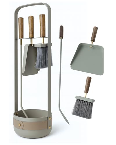 LIVLIG Kaminbesteck Modern - Hochwertiges Ofenbesteck mit Schürhaken, Kaminbürste & Ascheschaufel – Design Kaminzubehör für Kamin & Ofen, Grün LIVLIG Kaminbesteck Modern - Hochwertiges Ofenbesteck mit Schürhaken, Kaminbürste & Ascheschaufel – Design Kaminzubehör für Kamin & Ofen, Grün von Livlig53