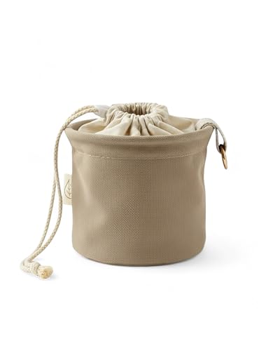 LIVLIG Wäscheklammerbeutel aus hochwertigem Canvasstoff, mit Kordelzug und Karabiner, ausreichend Platz für bis zu 60 Klammern, langlebiger Klammerbeutel für Wäscheklammern, beige LIVLIG Wäscheklammerbeutel aus hochwertigem Canvasstoff, mit Kordelzug und Karabiner, ausreichend Platz für bis zu 60 Klammern, langlebiger Klammerbeutel für Wäscheklammern, beige von Livlig53