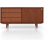 Mid-Century Sideboard, Kommode, Anrichte Aus Eichen-Vaneer - Farbe Teak Livlo T-S11 von LivloDesign