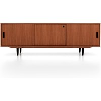 Mid-Century Sideboard, Kommode, Anrichte Aus Eichen-Vaneer - Teak Farbe Livlo T-S04 von LivloDesign