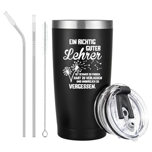 Livole Geschenk für Lehrer, Abschiedsgeschenk Lehrer Thermobecher, Ein Richtig Guter Lehrer Ist Schwer zu Finden, Lehrer Geschenk Grundschule, Beste Lehrerin Geschenke Ideen, 600ml Edelstahl Becher Livole Geschenk für Lehrer, Abschiedsgeschenk Lehrer Thermobecher, Ein Richtig Guter Lehrer Ist Schwer zu Finden, Lehrer Geschenk Grundschule, Beste Lehrerin Geschenke Ideen, 600ml Edelstahl Becher von Livole