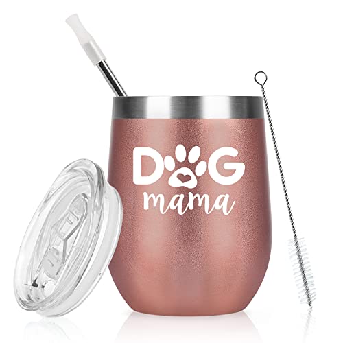 Livole Muttertag Geschenk für Mama, Mutter, Frau, Frauen, Weihnachtsgeschenke Hundebesitzer, Hundefreunde, Hundeliebhaber, Hundemama - Dog Mama - 350ml Vakuum Thermobecher, 12oz Coffee to go Becher Livole Muttertag Geschenk für Mama, Mutter, Frau, Frauen, Weihnachtsgeschenke Hundebesitzer, Hundefreunde, Hundeliebhaber, Hundemama - Dog Mama - 350ml Vakuum Thermobecher, 12oz Coffee to go Becher von Livole