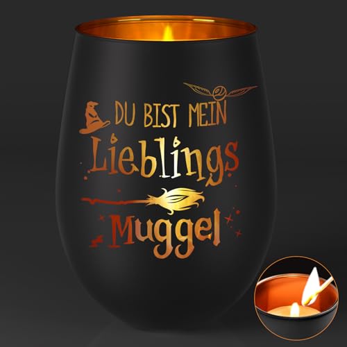 Livole Windlicht mit Gravur Geschenk für Männer und Frauen,Du bist Mein Lieblings Muggel, Teelichthalter Valentinstagsgeschenk Geburtstagsgeschenk Graviertes Windlicht aus Glas Geschenk Windlichter Livole Windlicht mit Gravur Geschenk für Männer und Frauen,Du bist Mein Lieblings Muggel, Teelichthalter Valentinstagsgeschenk Geburtstagsgeschenk Graviertes Windlicht aus Glas Geschenk Windlichter von Livole