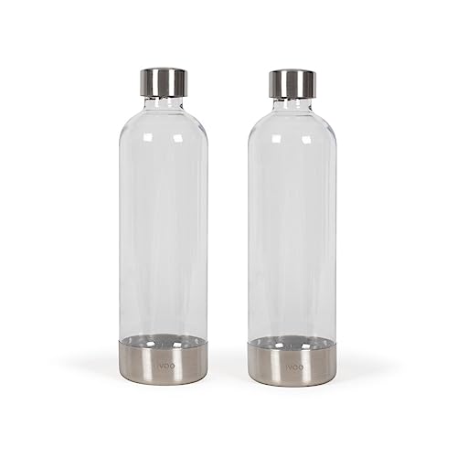 Livoo, DOM464AC1 Set mit 2 Flaschen für Soda Livoo DOM464, aus PET, Fassungsvermögen je 1 l. Livoo, DOM464AC1 Set mit 2 Flaschen für Soda Livoo DOM464, aus PET, Fassungsvermögen je 1 l. von Livoo feel good moments