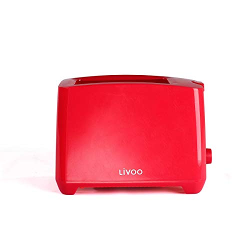 Livoo DOD162R Toaster, Kunststoff, rot von Livoo feel good moments
