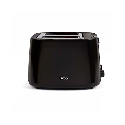 Livoo DOD167N Toaster mit 4 Schlitzen, Polypropylen (PP), Schwarz von Livoo feel good moments
