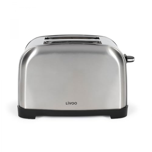 Livoo - DOD196 Toaster mit 2 Schlitzen - 3 cm breiter Schlitz, 750-850 W, 3 Funktionen, regelbares Thermostat (7 Stufen) von Livoo feel good moments