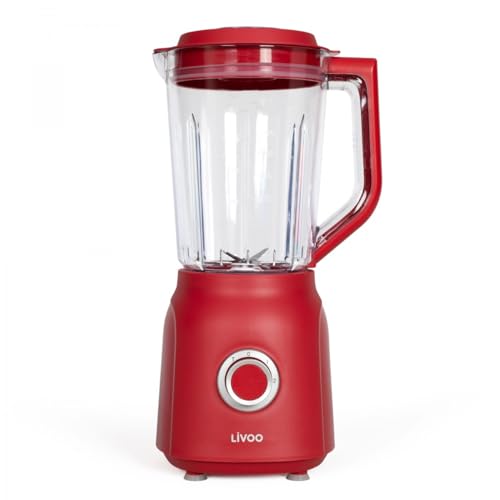 Livoo DOP242R Standmixer, 1,5 l, Edelstahl, Chili Red von Livoo feel good moments
