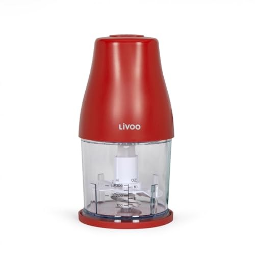 Livoo Zerkleinerer 300 ml DOP244N - 400 W, 1 Geschwindigkeit, Turbo-Funktion, 2-in-1-Basis, Chilenrot Livoo Zerkleinerer 300 ml DOP244N - 400 W, 1 Geschwindigkeit, Turbo-Funktion, 2-in-1-Basis, Chilenrot von Livoo feel good moments