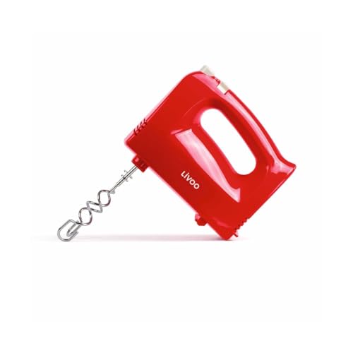 Livoo feel good moments DOP162R Elektrischer Handmixer, rot von Livoo feel good moments