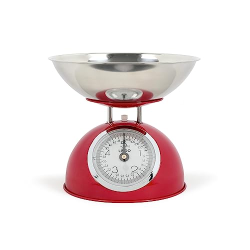 Mechanische küchenwaage 5kg - 20g rot - dom443r von Livoo feel good moments