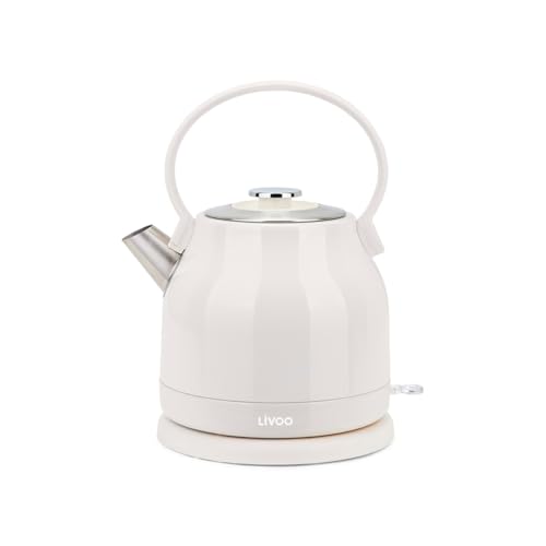 Wasserkocher 1,5 l 2200 W cremefarben - DOD202C von Livoo feel good moments