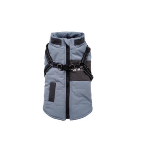 Hundejacke Winterweste Winddicht Wasserdicht Hundemantel Kaltwetter Verdicken Warme Mäntel, Outdoor Hunde Wintermantel Hundeweste， Skianzug für Mittelgroße und Große Hunde（Blau-L） von Livoravoli
