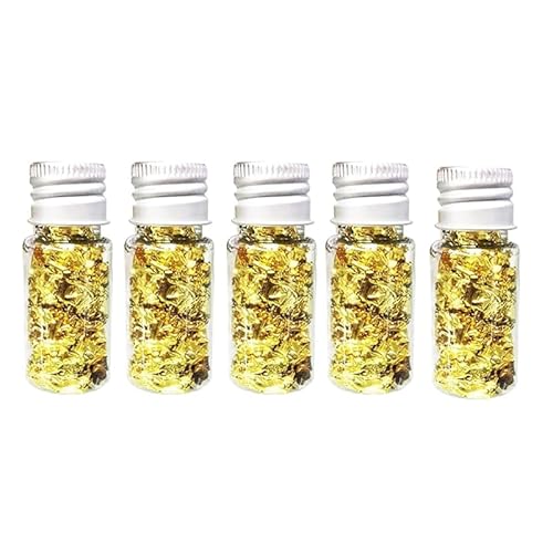 Livoravoli 5 Stück Blattgold Flocken Multifunktions-Dekorfolienpapier Goldfolie Papier Dekorfolie Papier Küche Mousse Kuchen Backen Gebäck Kunsthandwerk Decor Livoravoli 5 Stück Blattgold Flocken Multifunktions-Dekorfolienpapier Goldfolie Papier Dekorfolie Papier Küche Mousse Kuchen Backen Gebäck Kunsthandwerk Decor von Livoravoli