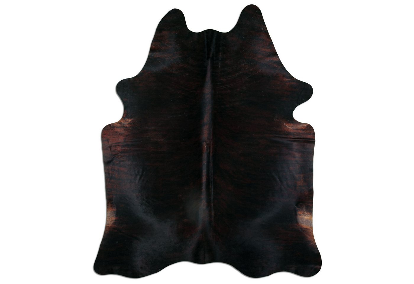 Livorio Fellteppich L238 x B181 cm - dunkelbraun schwarz, Kuhfell, Premium Kuhfell Teppich, Rinderfell, Echtfell, dark brindle Livorio Fellteppich L238 x B181 cm - dunkelbraun schwarz, Kuhfell, Premium Kuhfell Teppich, Rinderfell, Echtfell, dark brindle von Livorio