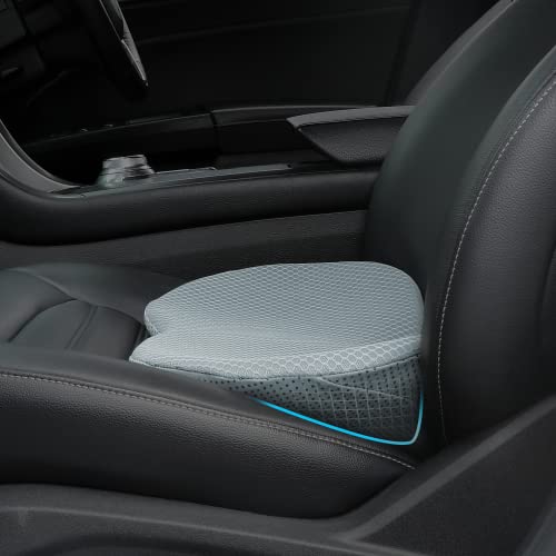 Livtribe Autositzkissen,Ergonomisches Sitzkissen für Auto,Memory Foam Autositzauflage,keilkissen für Autositz,Road Trip Essentials für Fahrer(Grau) von Livtribe
