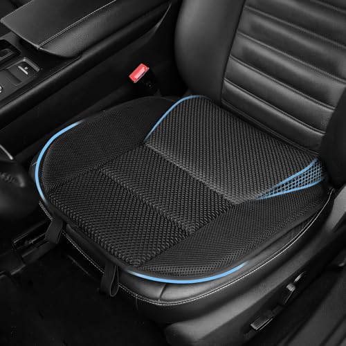 Livtribe Sitzkissen Auto,Memory Foam Autositzkissen mit atmungsaktivem Mesh,Anti-Rutsch Keilkissen Auto Sitzpolster für Beindruckentlastung [mit 2 Verwendungen] für Autos, Bürositze, etc von Livtribe