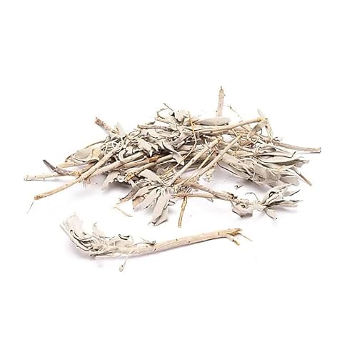 LivuX 100g Weißer Salbei – Grob geschnitten – Salvia apiana – Naturrein aus Kalifornien – Räucherwerk zur Reinigung & Meditation – Schonend luftgetrocknet 1370 von LivuX