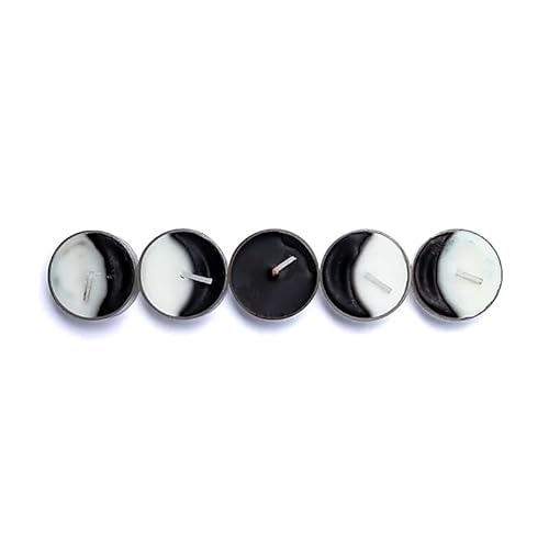 LivuX Mondphasen Teelichter Set – 5 Stück – Sojawachs & Palmwachs – Unparfümiert – Spirituelle Deko & Geschenkidee – ca. 3 Std. Brenndauer – 4x2 cm 1383 LivuX Mondphasen Teelichter Set – 5 Stück – Sojawachs & Palmwachs – Unparfümiert – Spirituelle Deko & Geschenkidee – ca. 3 Std. Brenndauer – 4x2 cm 1383 von LivuX